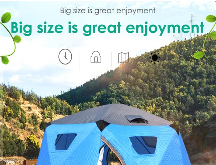 Outdoor Cold And Windproof Ice Fishing Camping Thickened Tent