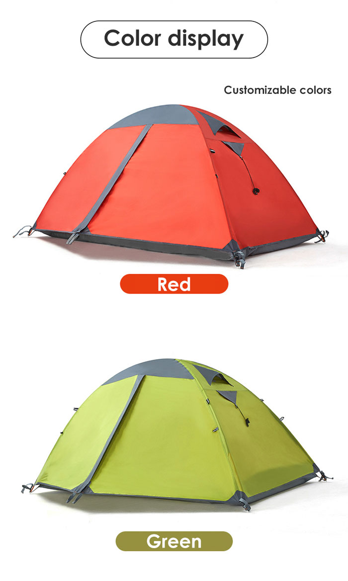 Outdoor Equipment Windproof And Rainstorm Proof Three Person Camping Tent