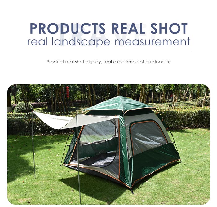 Outdoor Large-scale Windproof And Rainproof Four-person Camping Tent