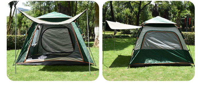 Outdoor Large-scale Windproof And Rainproof Four-person Camping Tent
