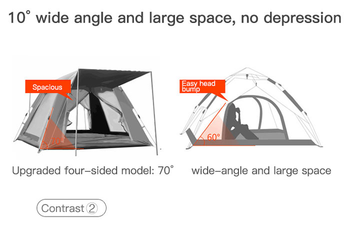 Outdoor Lightweight Instant Automatic Pop Up Backpacking