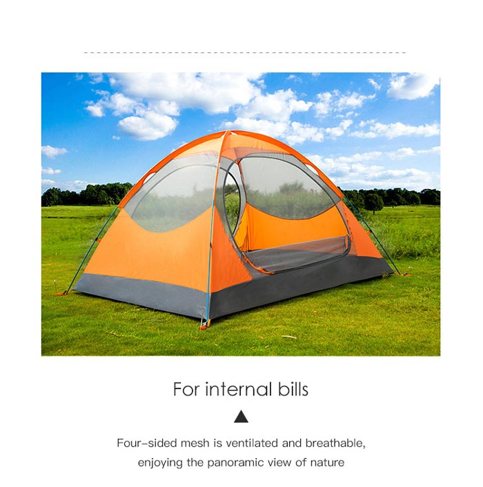 Outdoor Multi Person Double-layer Camping Windproof Tent