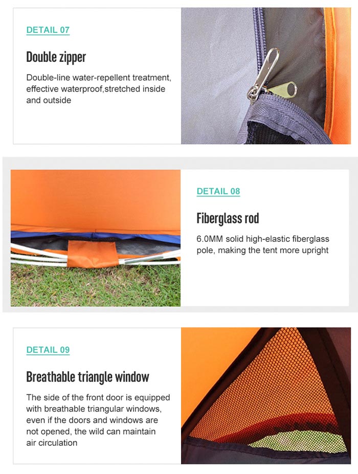 Outdoor Quickly Open The Account Tent For Camping