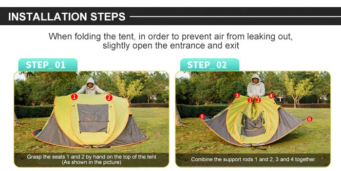 Outdoor Quickly Open The Account Tent For Camping