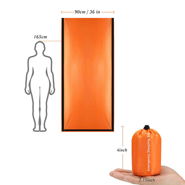 Outdoor waterproof ultralight emergency bivy sack sleeping bag