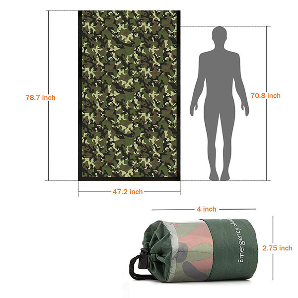 Outdoor waterproof ultralight emergency bivy sack sleeping bag