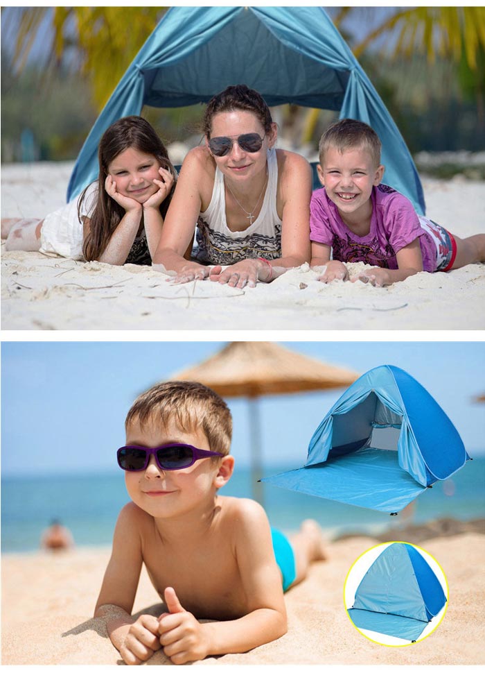 Sunshade And Sunscreen Free Construction Quick-opening Fol Beach Tent