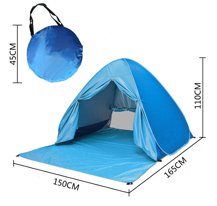 Sunshade And Sunscreen Free Construction Quick-opening Fol Beach Tent