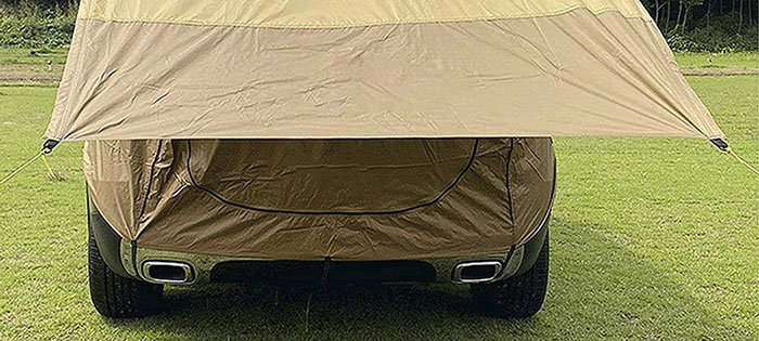 Sunshade Waterproof Tent For Car Travel Outdoor Car Travel Tent