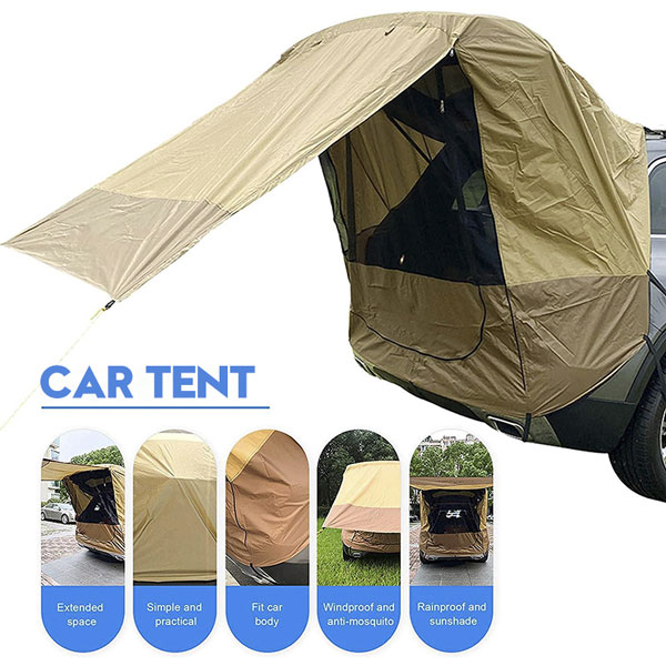 Sunshade Waterproof Tent For Car Travel Outdoor Car Travel Tent