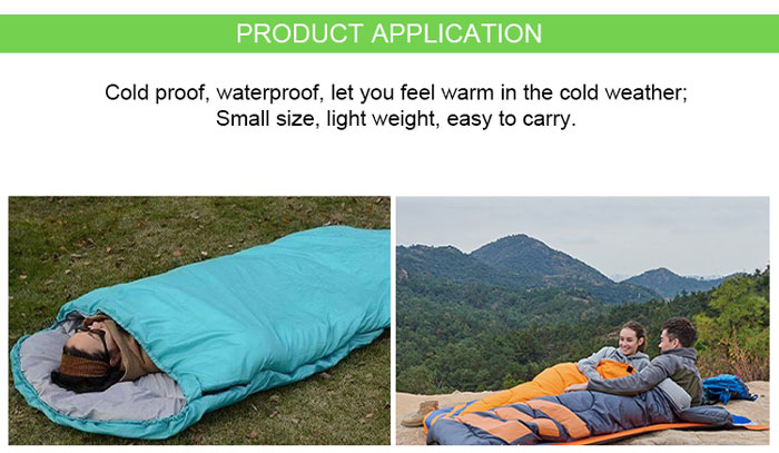 Universal Silk-like Filling Compact Mountain Mummy Winter Sleeping Bag