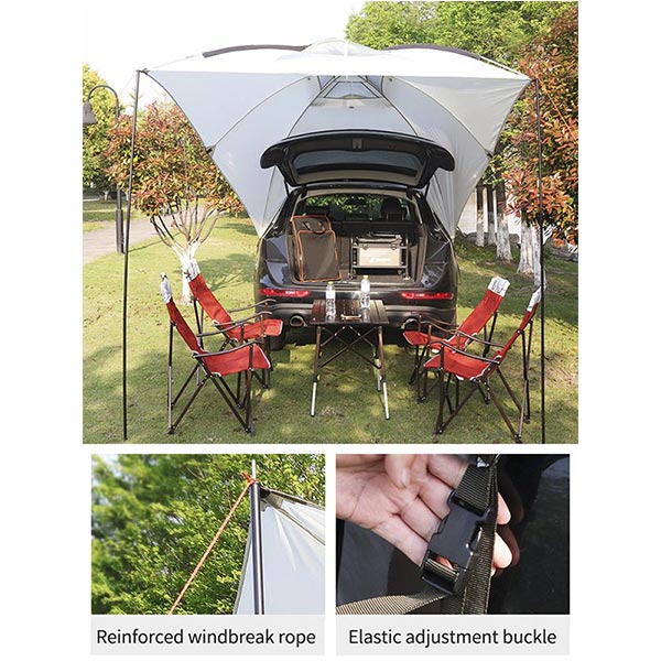 Car Camping Tarp Shelter Covered Tarp Tent Shelter Shade