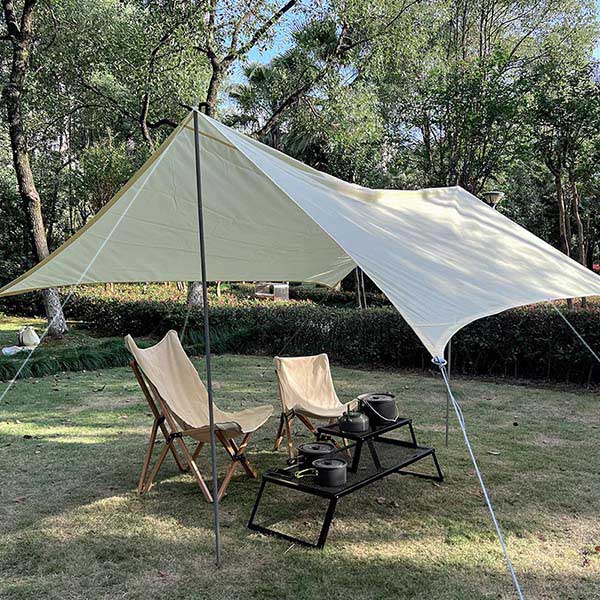 Heavy Duty Waterproof Oxford Rain Tarp Windproof Sun Shade Shelter For Backpacking Camping Travel