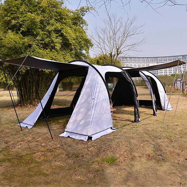 Luxury Multi-person Double-layer Tunnel Tent Large Space Waterproof Camping Tent