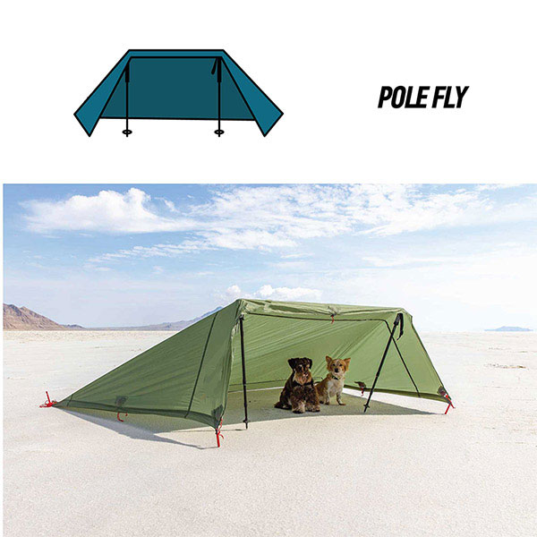 Multifunctional All-In-One Shelter Hammock Sun Shelter Camping Outdoor Rain Fly Tarp Rainproof Sunshade