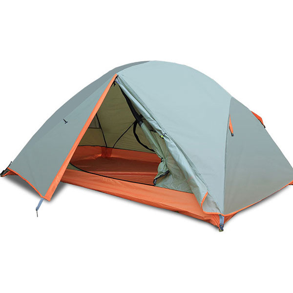 Travel Backpack Tent Suitable 1-2 People Using Double Layer Lightweight Waterproof Camping Trekking Tent