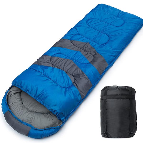 Water Resistant Nylon Shell Synthetic Fill Lightweight Portable Sleeping Bag