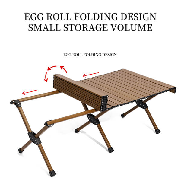 Picnic Egg Roll Table ZheJiang Kaisi Outdoor Products Co.,Ltd