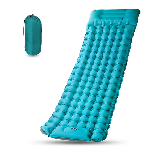 10cm Thick Foot Press Sleeping Mat Pad with Pillow